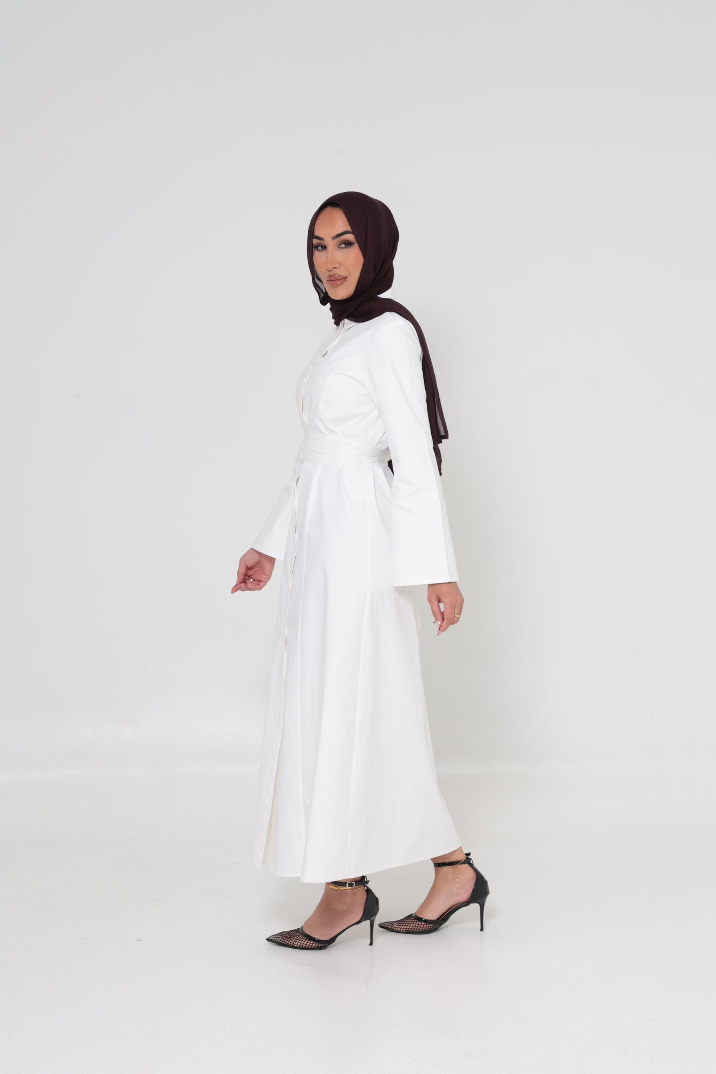 BUTTON UP SHIRT DRESS